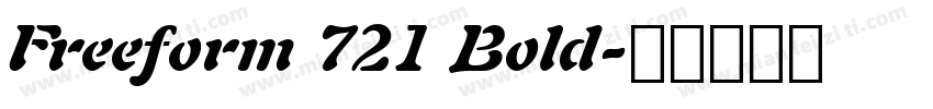 Freeform 721 Bold字体转换